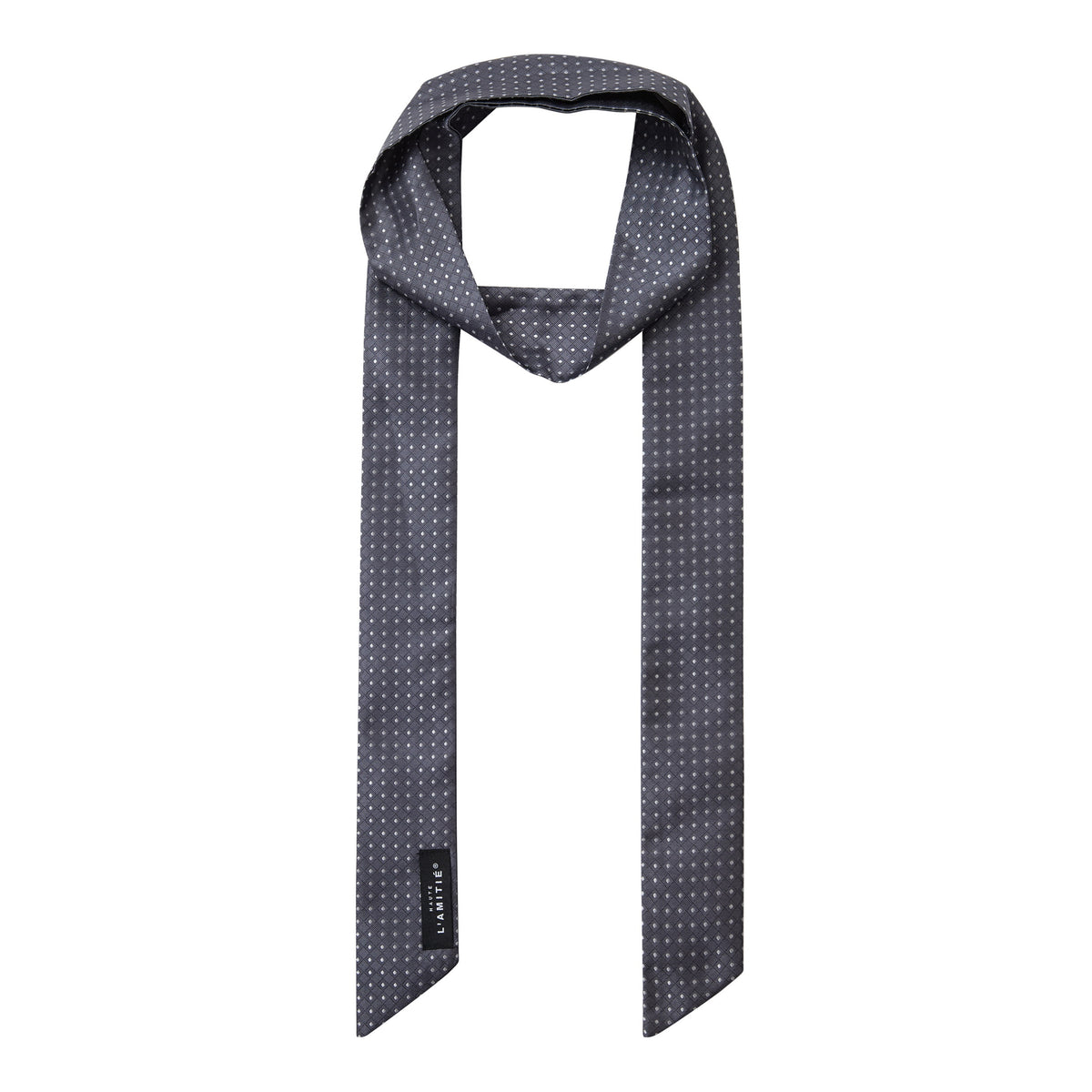 Rhomb Tie Scarf - Grey