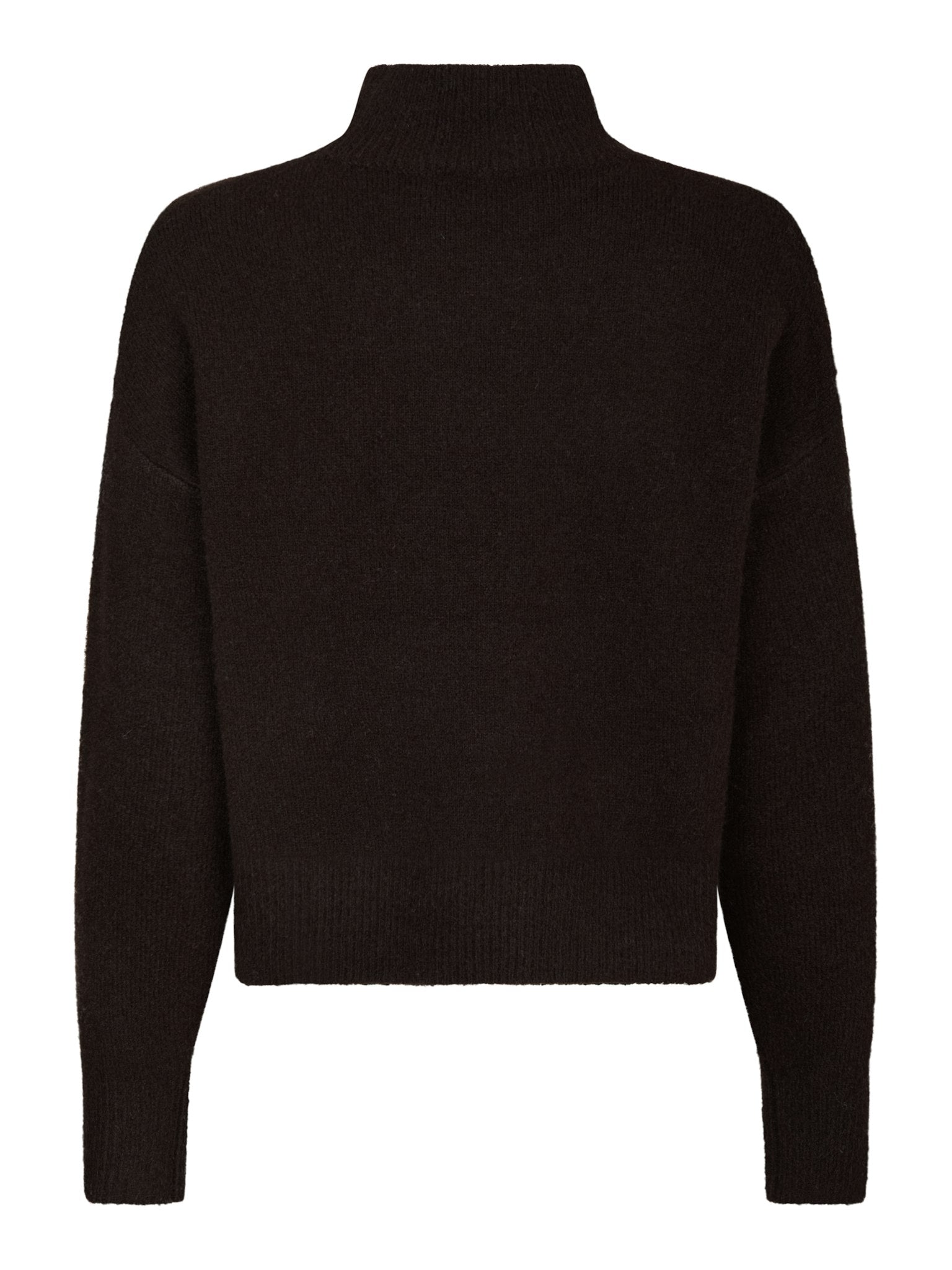 Paulina Knit Blouse - Dark Brown