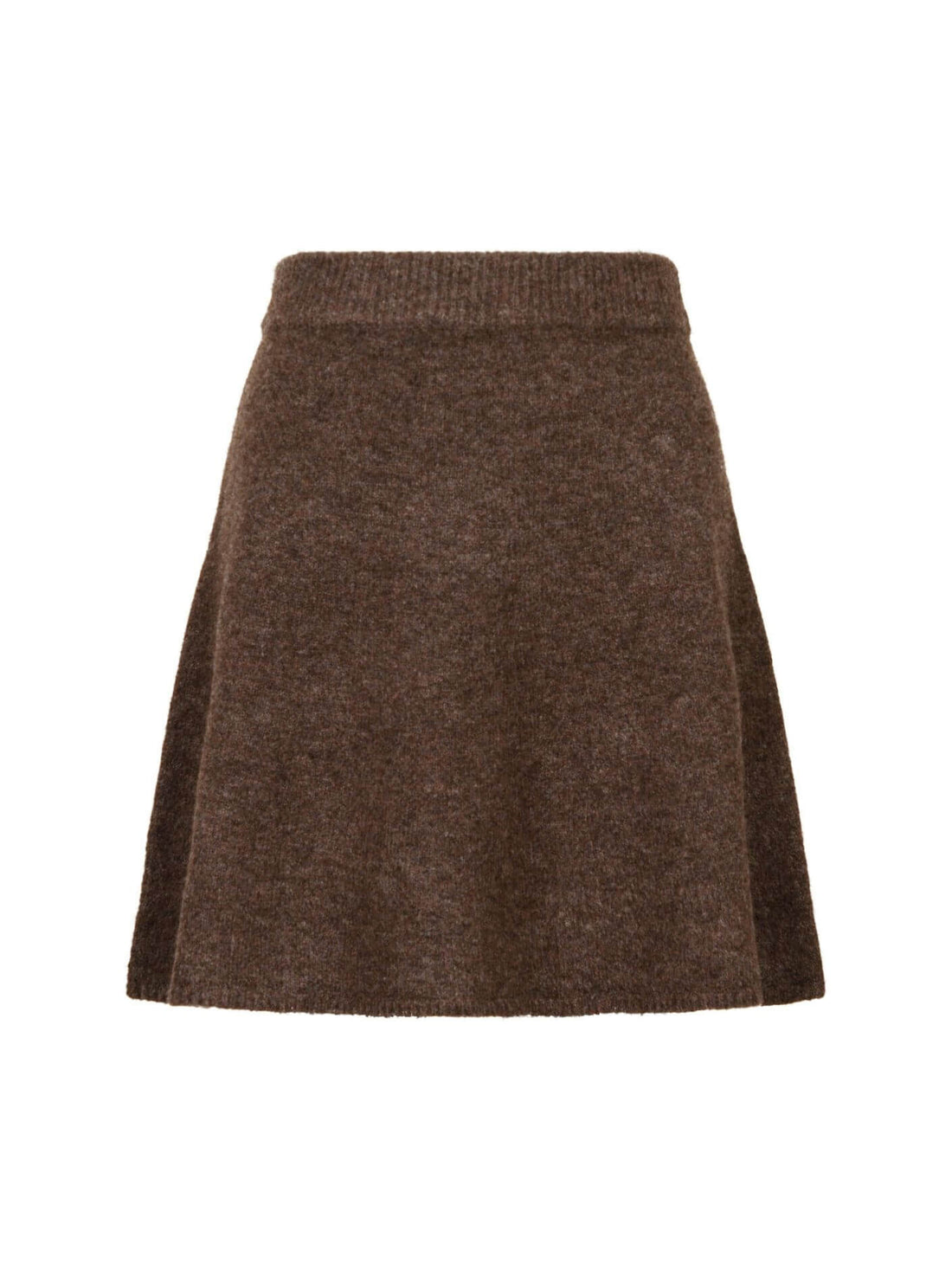 Gisa Knit Skirt - Brown Melange