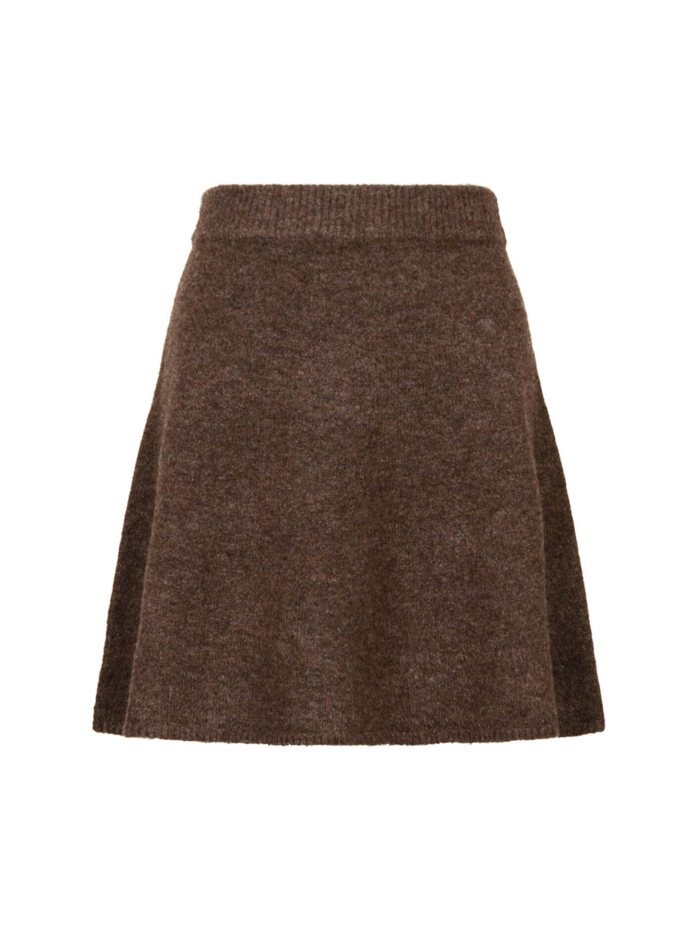 Gisa Knit Skirt - Brown Melange