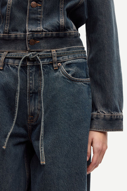 Saharper jeans belt - Burnt oak