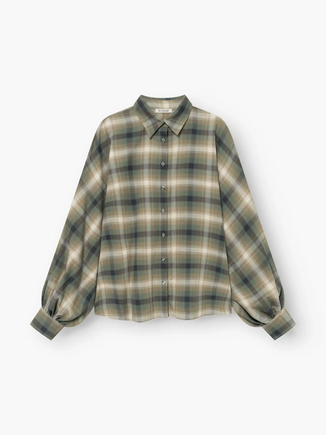 Bluse Antonia Check - Grün