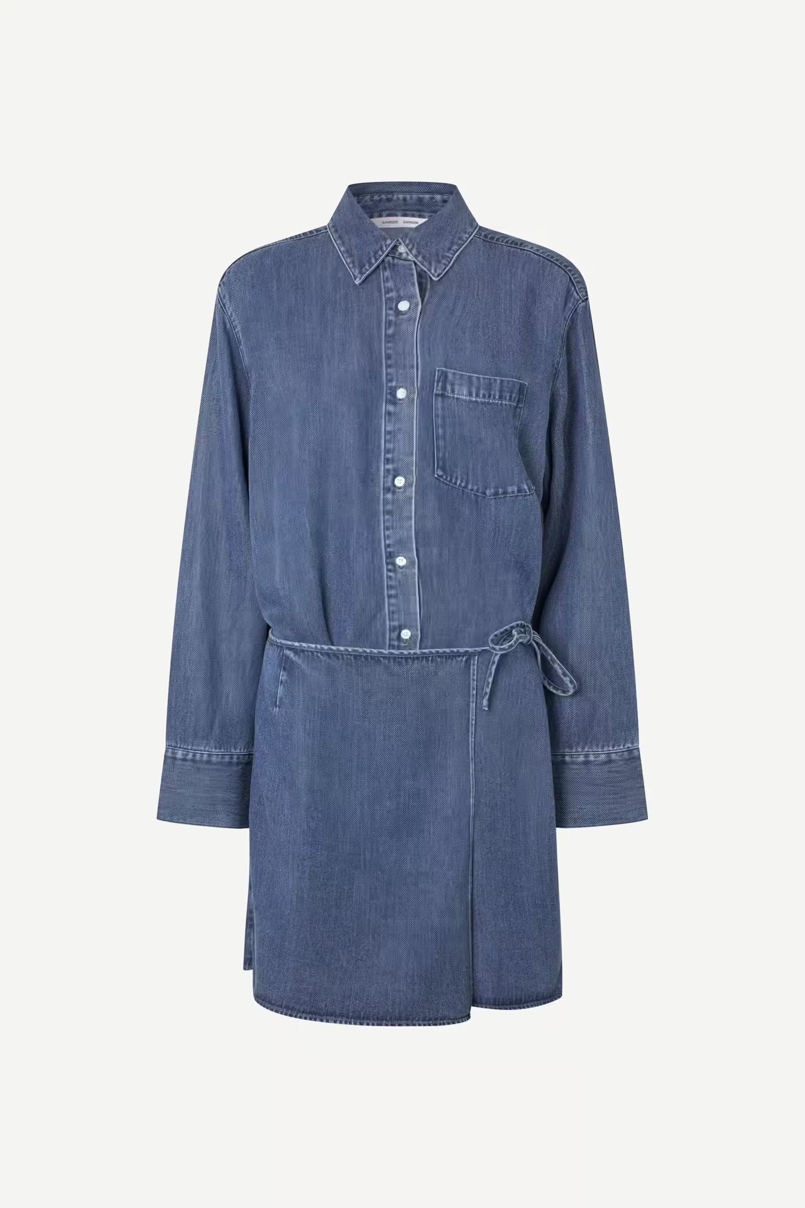 Sasky Dress - Medium Denim Blue