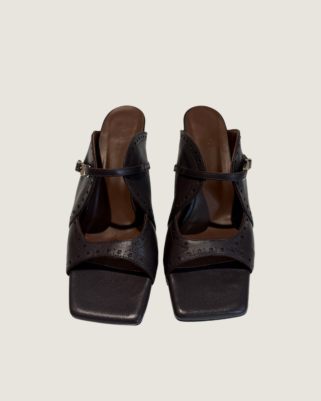 Raven Sandal High Heel - Grape Leather