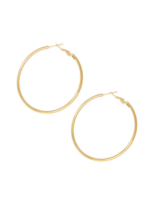 Golden Hoops L - Gold