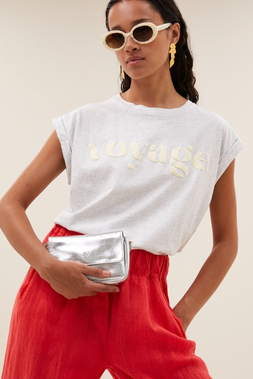Tobi Voyage Top -Light Grey Melee