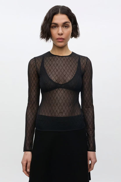 Saviona Top – Schwarz