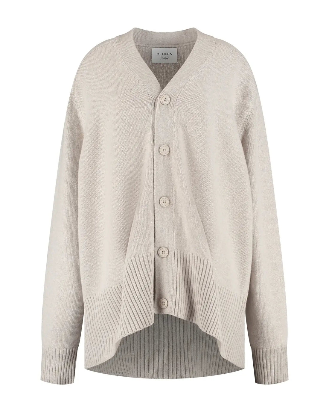 Florence Boyfriend Cardigan - Grège Melange