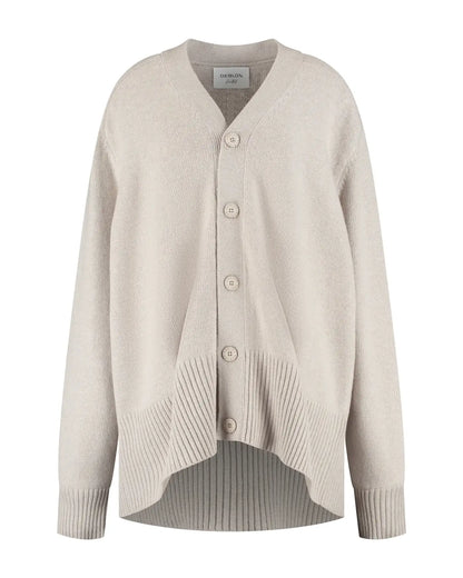Florence Boyfriend Cardigan - Grège Melange