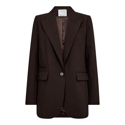 VolaCC Single Oversize Blazer - Dark Brown