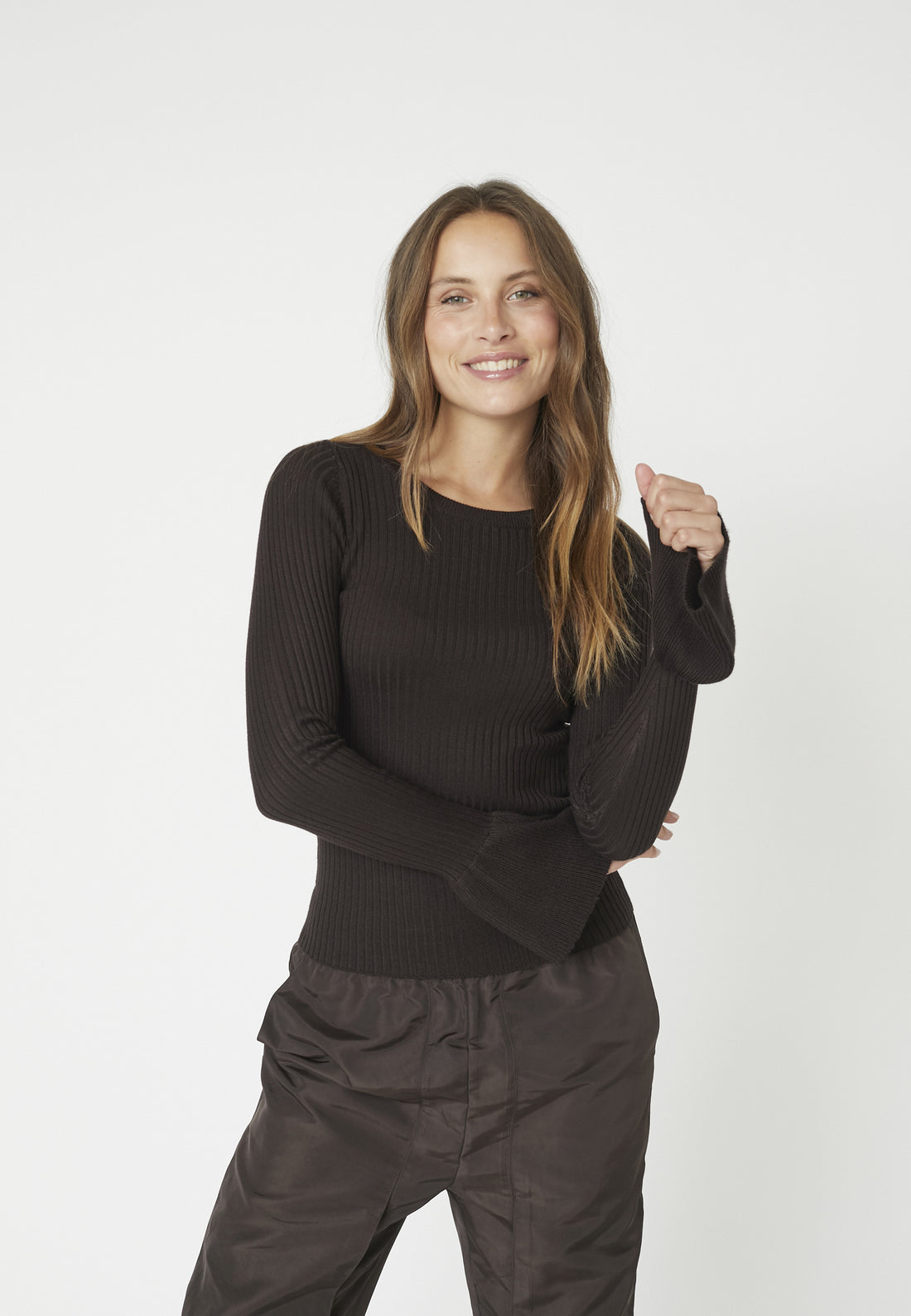 BalinCC Wide Cuff Knit - Dark Brown