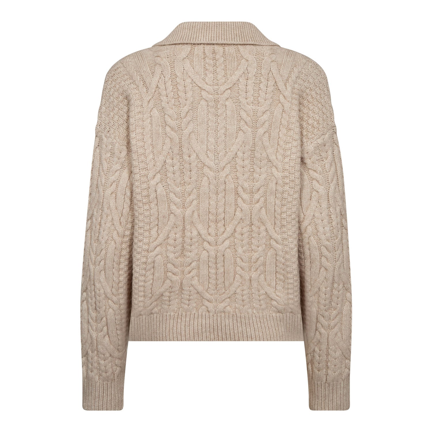 RowCC Collar Cable Knit - Creme