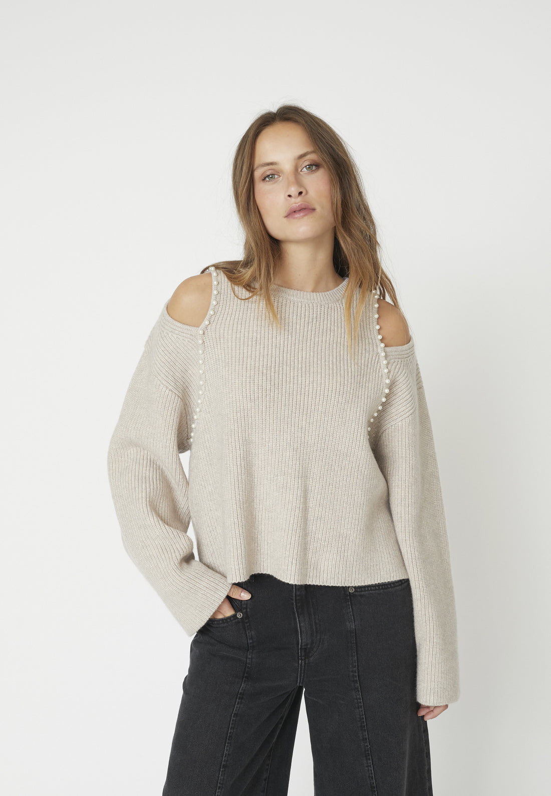 RowCC Rib Pearl Knit - Bone