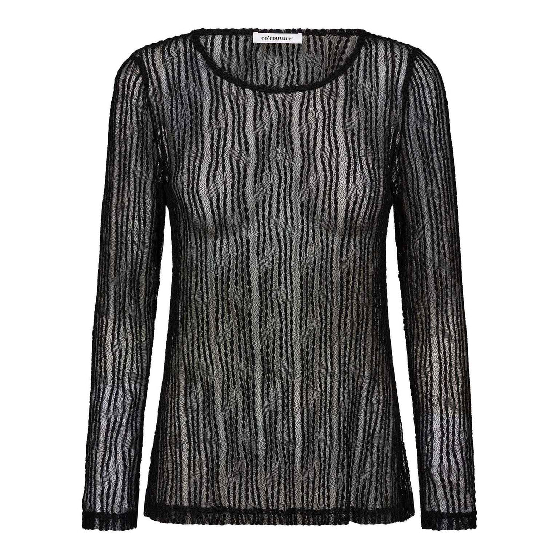 BarbCC O-Neck Blouse - Black