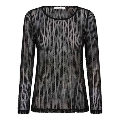 BarbCC O-Neck Blouse - Black