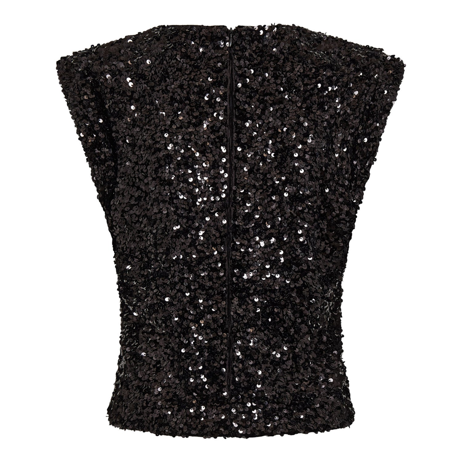 RoslynCC Sequin Top - Black