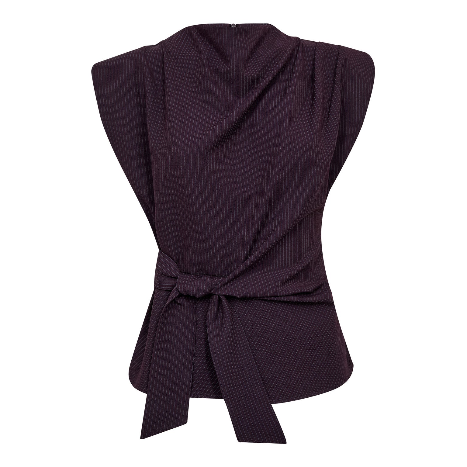 NolanCC Pleat Top - Plum
