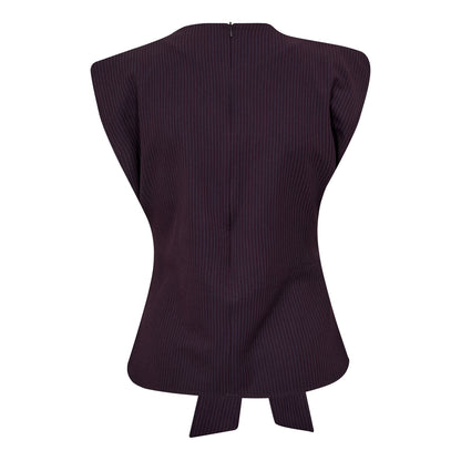 NolanCC Pleat Top - Plum