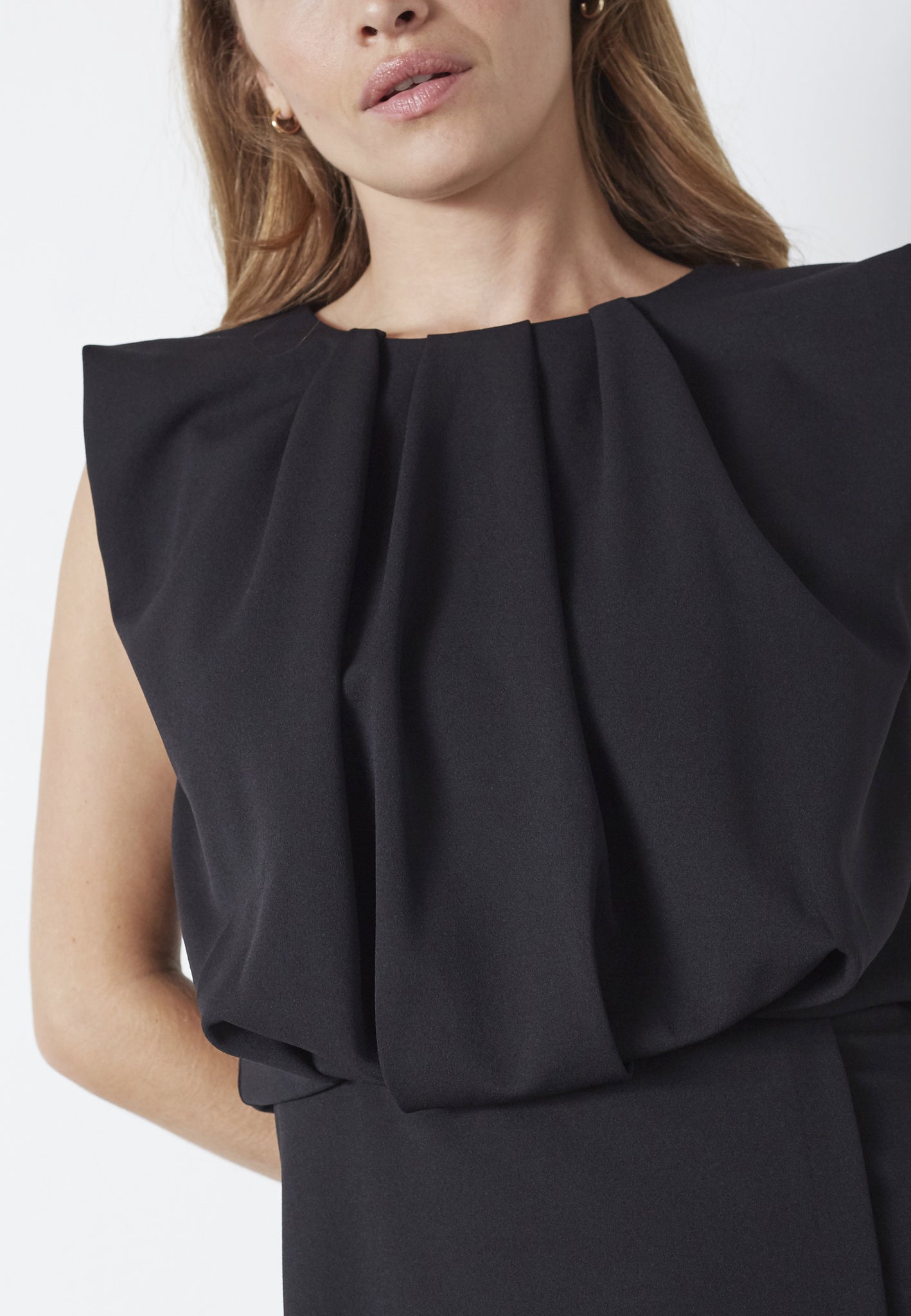 FalconCC Pleat Mini Dress - Black