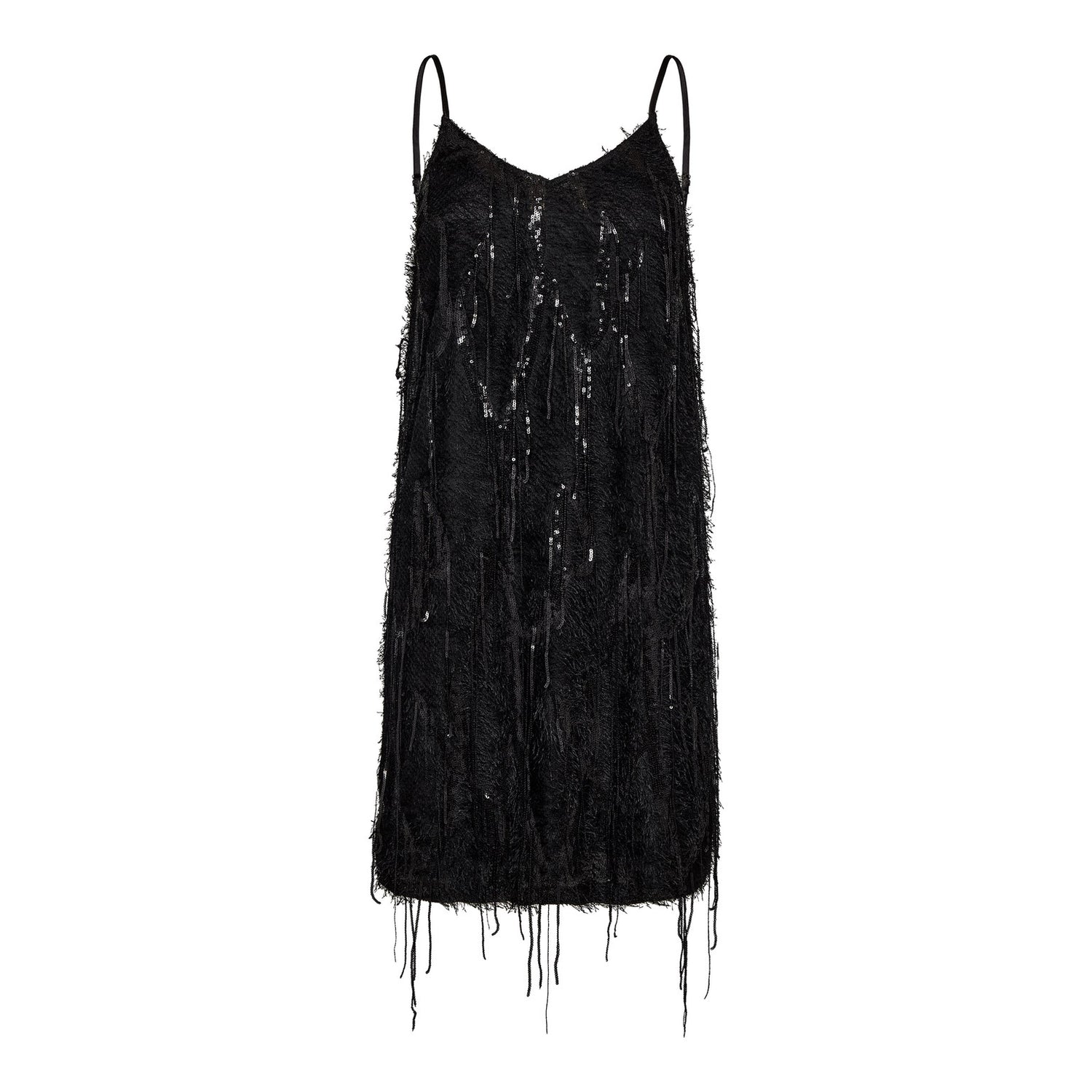 SillaCC Sequin Strap Dress - Black