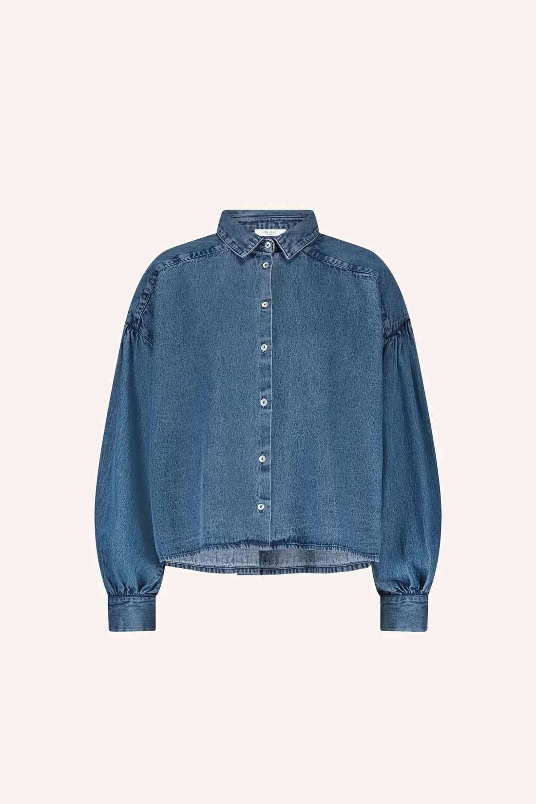 Sarah Short Denim Blouse - Medium Denim