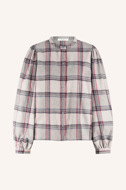 Day Check Blouse - Stone Check