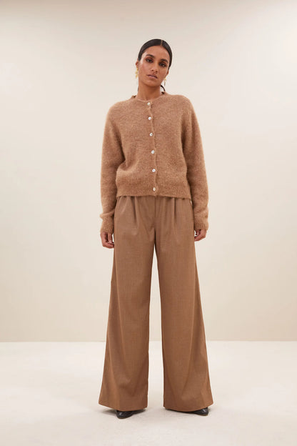 Melange Pants - Camel Melee