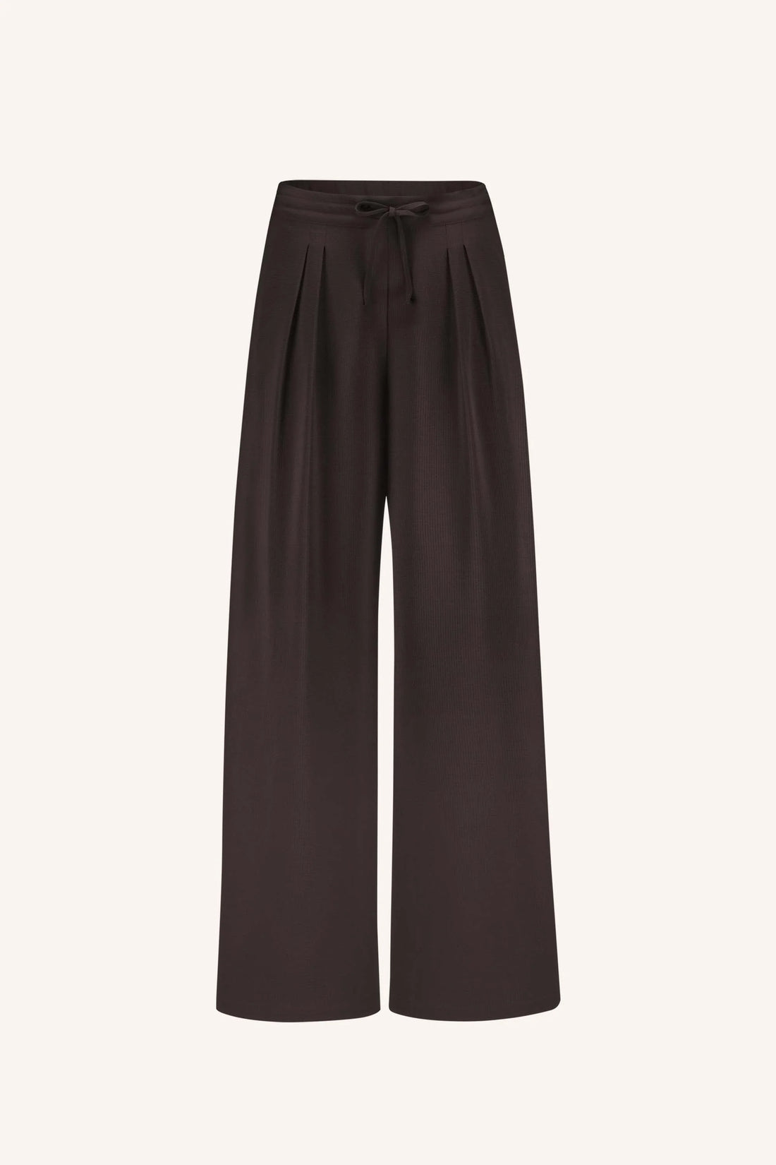Uma Satin Stripe pants - Cafe Noir