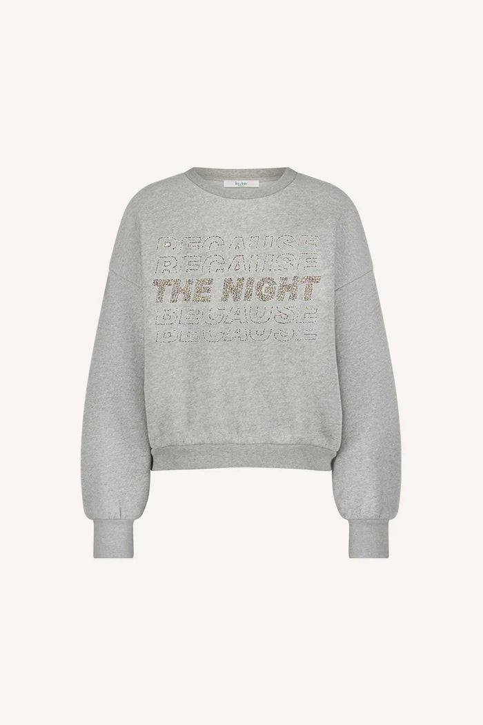 Bibi Nights Melee Sweater - Grey Melee