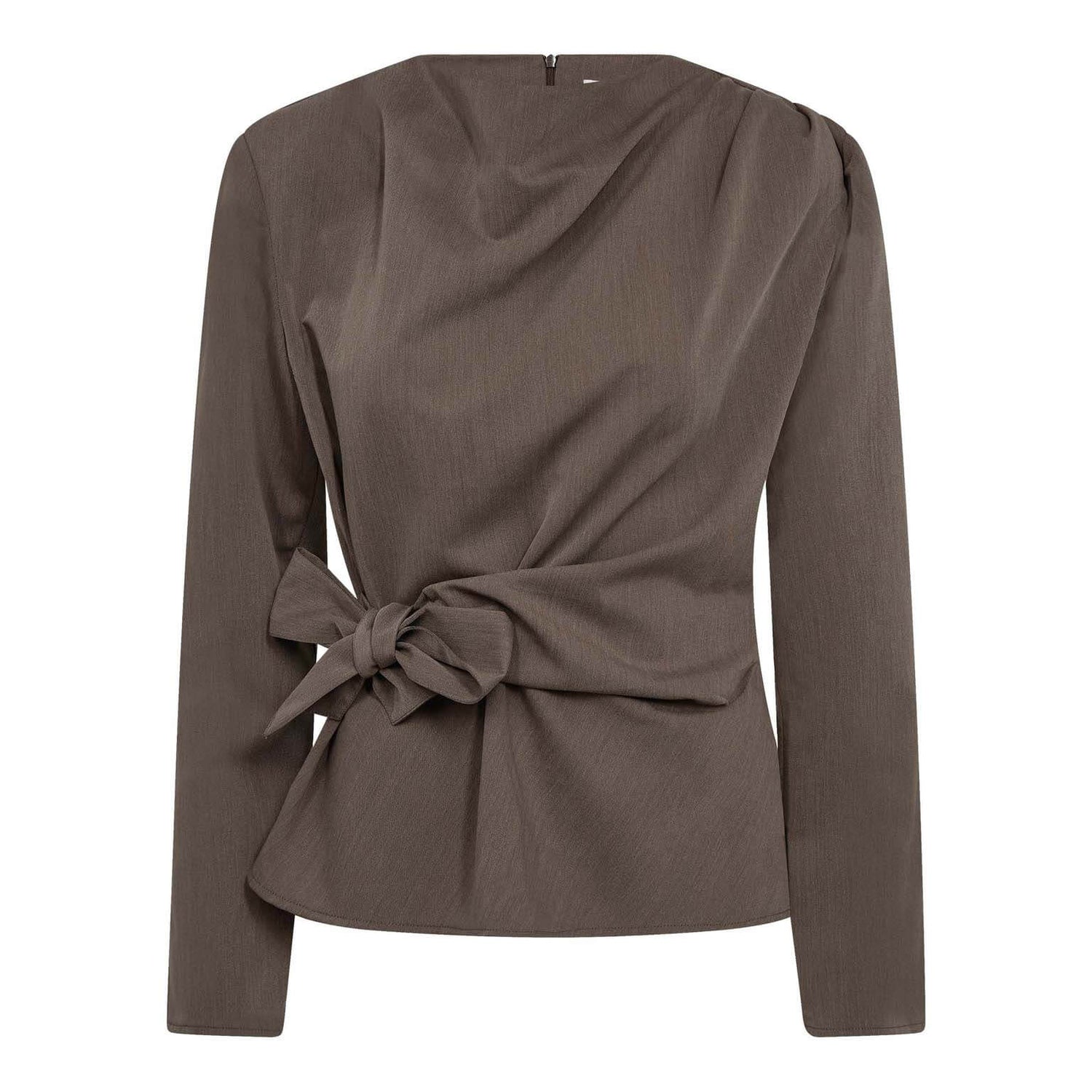 TengaCC Pleat Blouse - Walnut