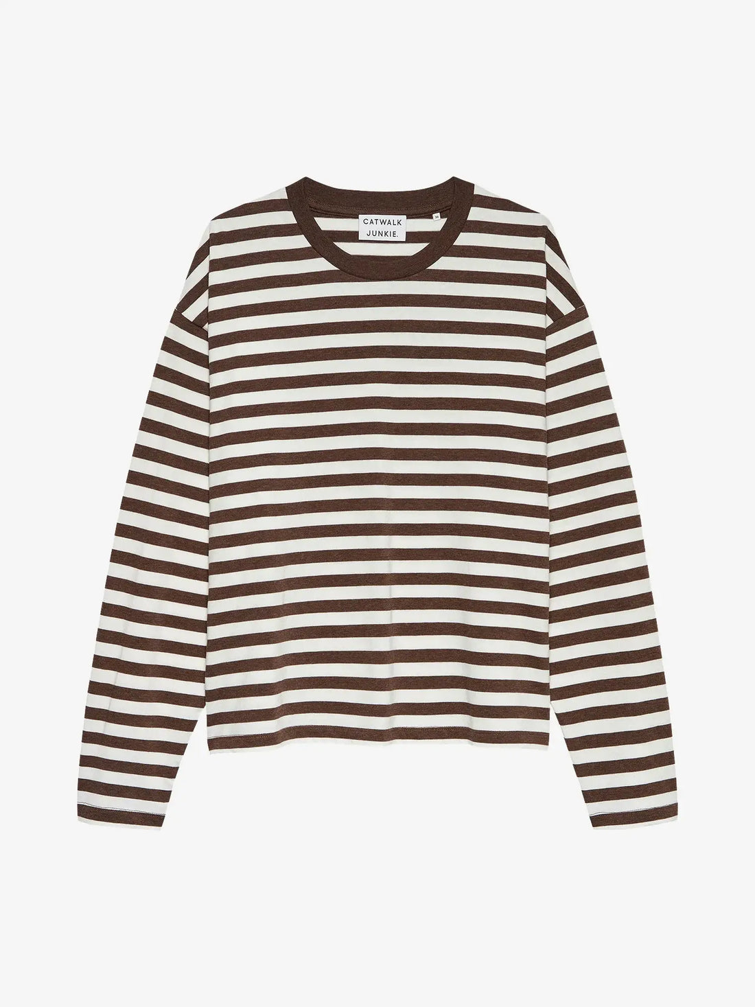 Striped Long Sleeve - Coffee Bean