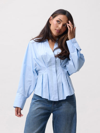 Blouse With Waist Pleats - Air