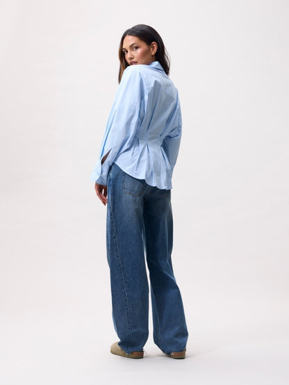 Blouse With Waist Pleats - Air