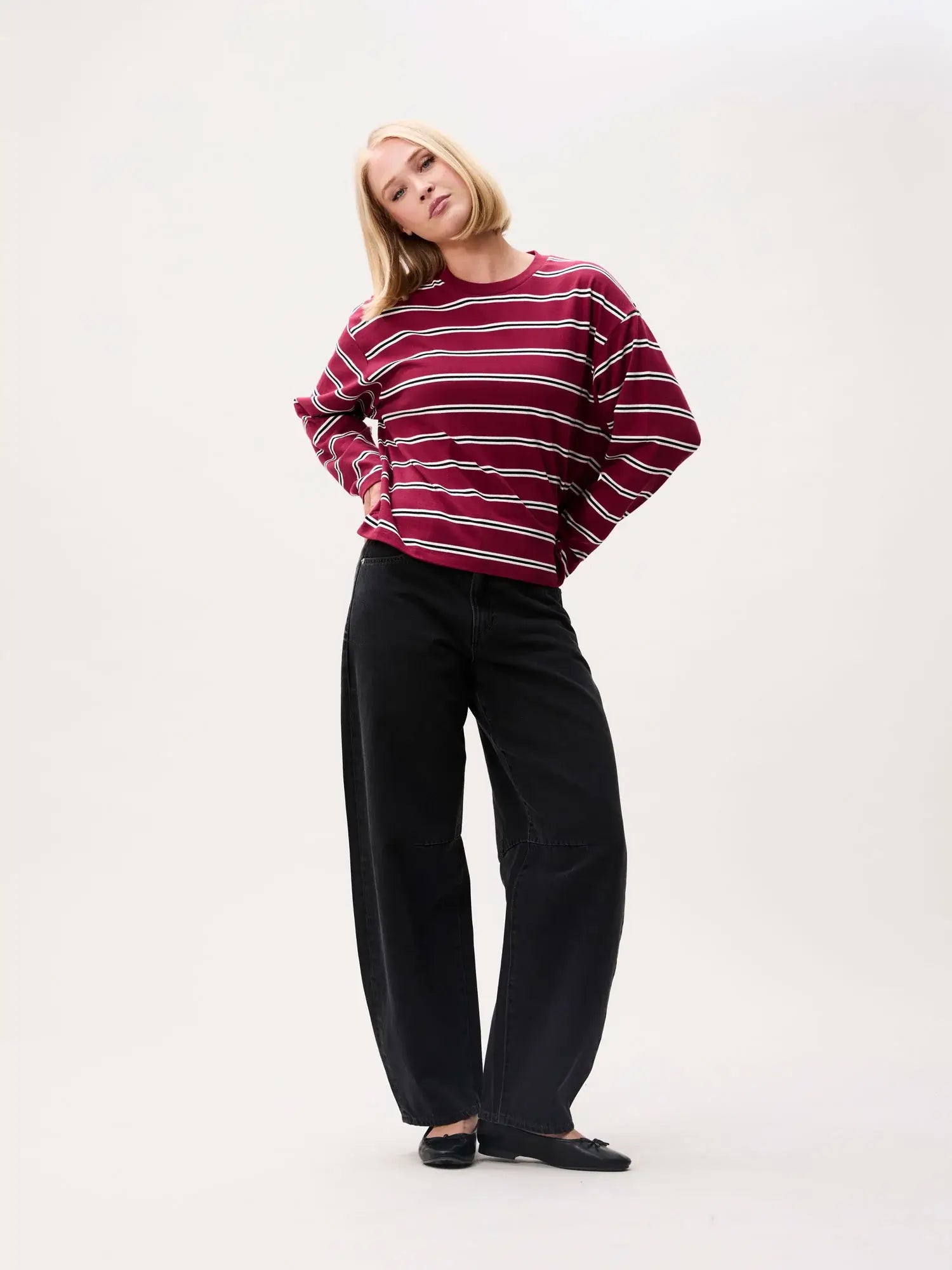 Striped Long Sleeve - Earth Red