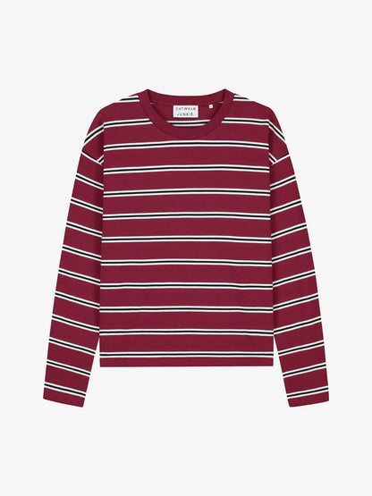 Striped Long Sleeve - Earth Red