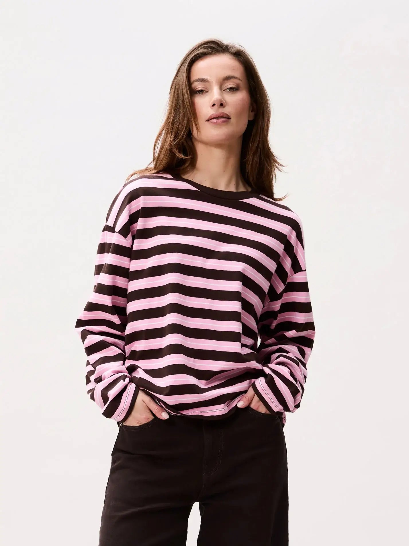 Striped Long Sleeve - Brownie