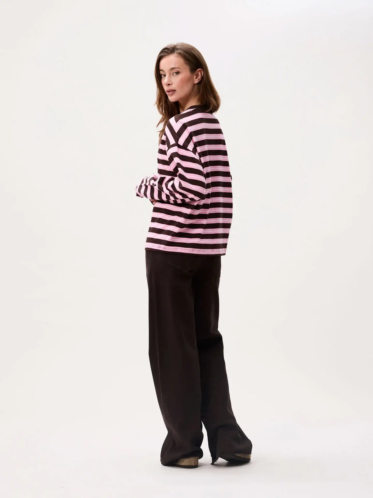 Striped Long Sleeve - Brownie