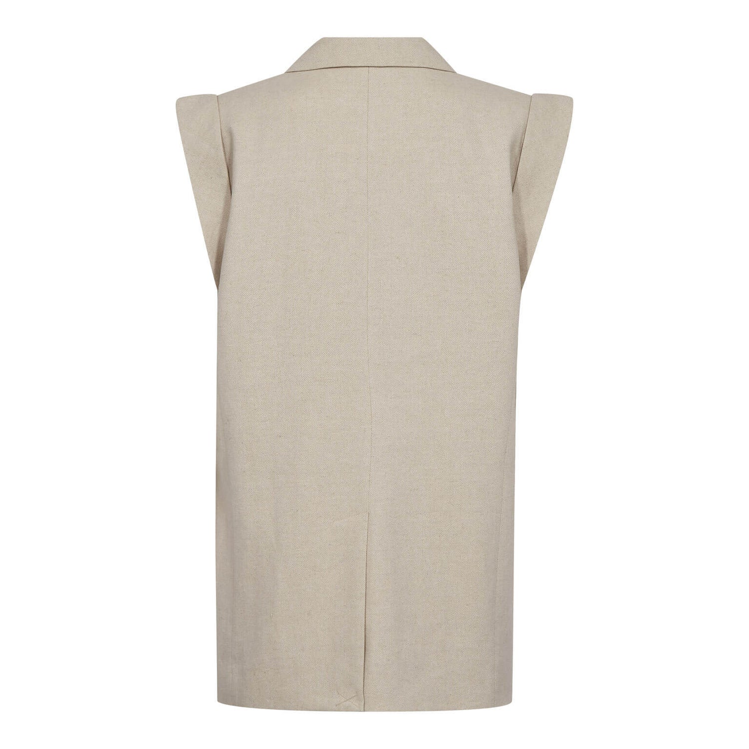 LeenaCC Linen Wing Vest - Bone