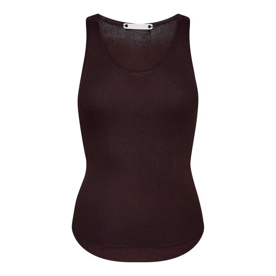 ClaireCC Rib Tanktop - Dark Brown