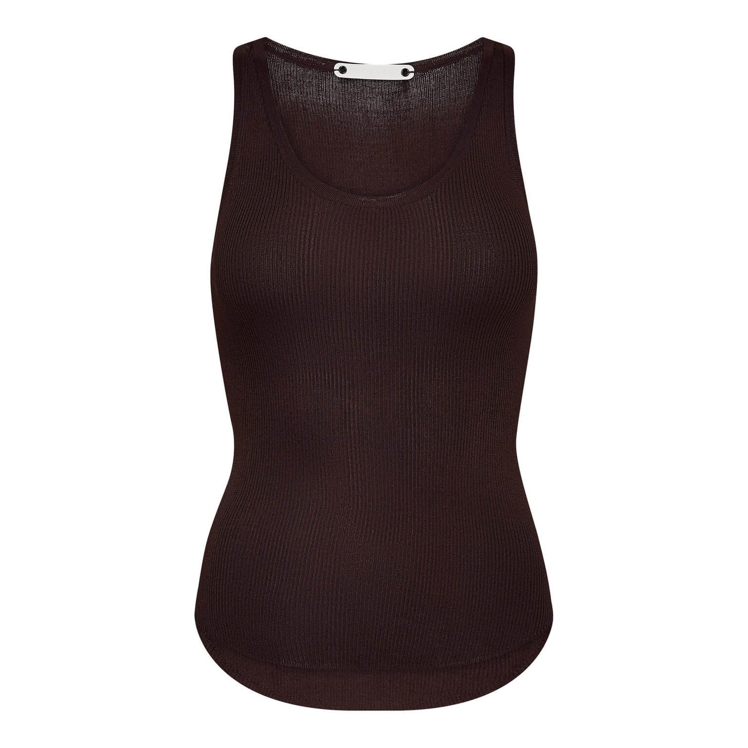 ClaireCC Rib Tanktop - Dark Brown