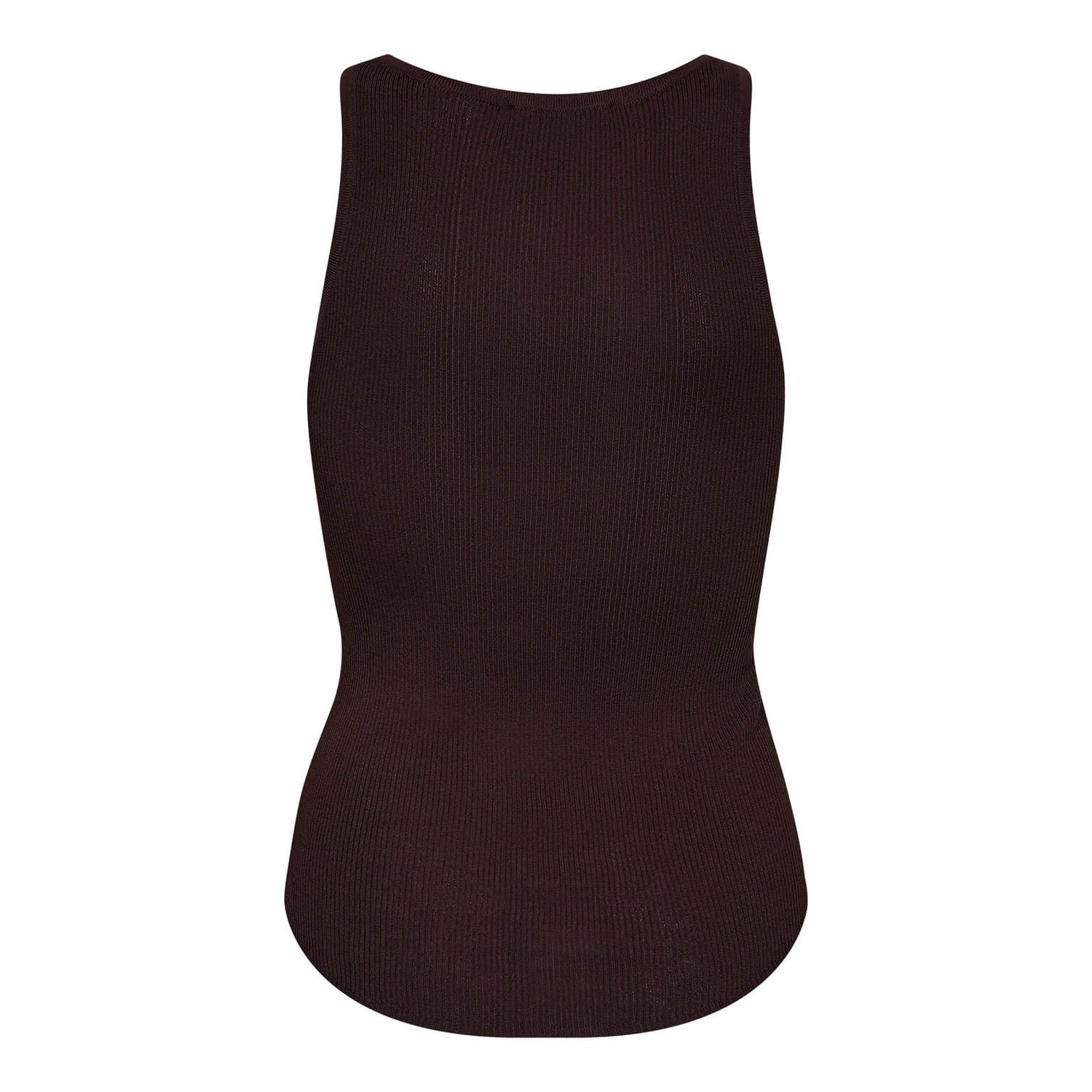 ClaireCC Rib Tanktop - Dark Brown