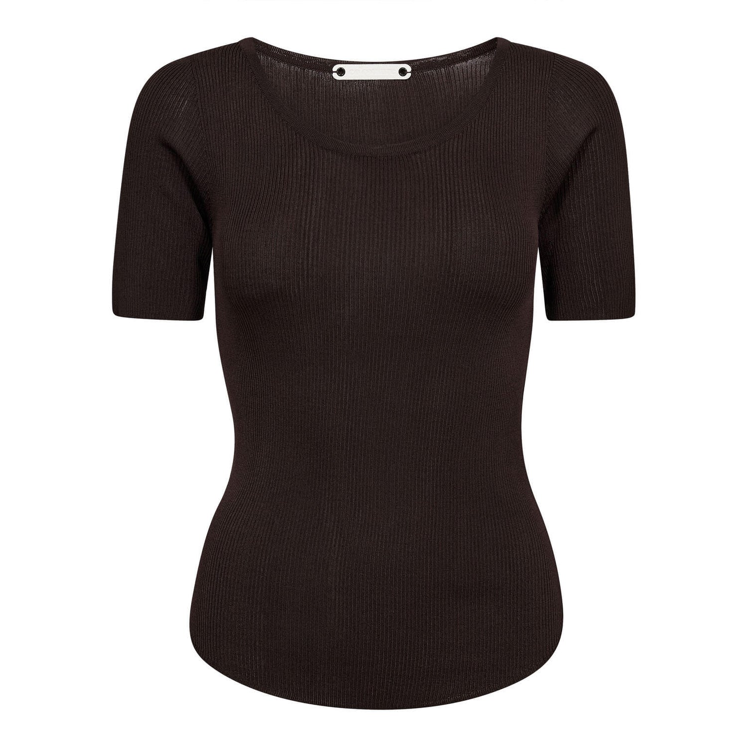 ClaireCC Rip Tee - Dark Brown
