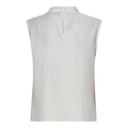 ConnyCC Drape Top - White