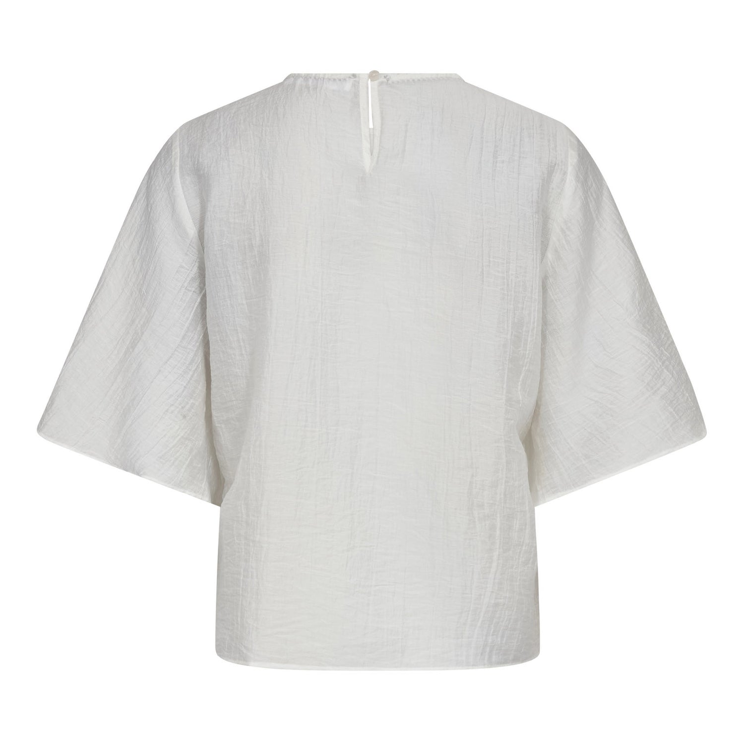 ConnyCC Drape SS Blouse - White