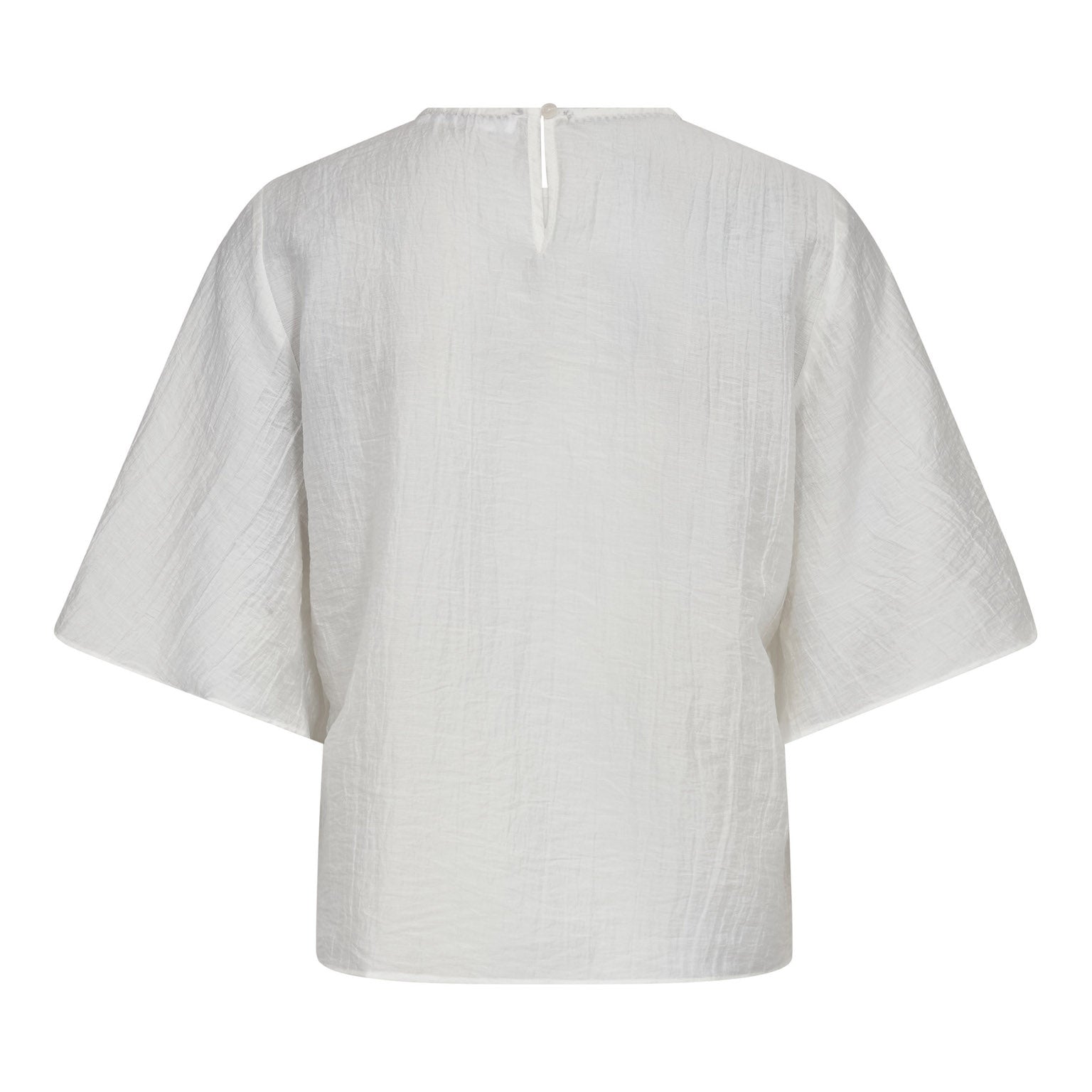 ConnyCC Drape SS Blouse - White