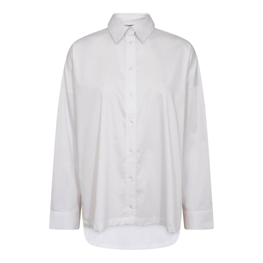 DaliaCC Oversize Slit Shirt - White
