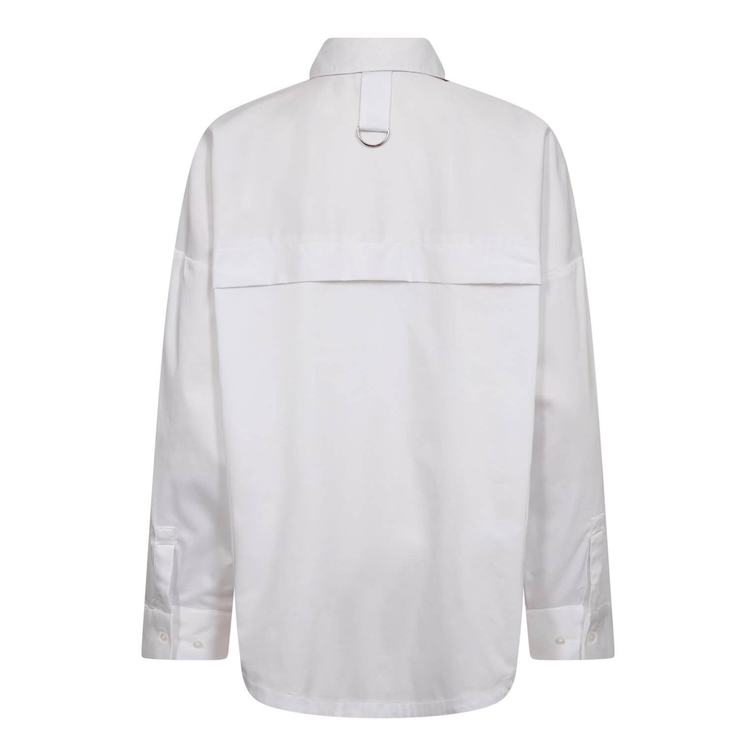 DaliaCC Oversize Slit Shirt - White