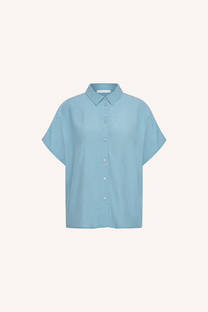 Barley Viscose Blouse - Blue Stone