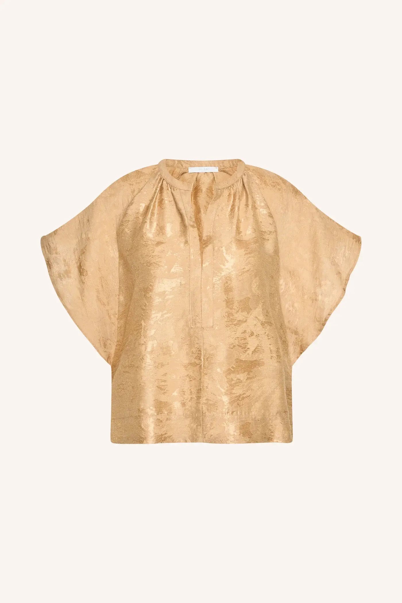 Vina Jacquard Blouse - Desert