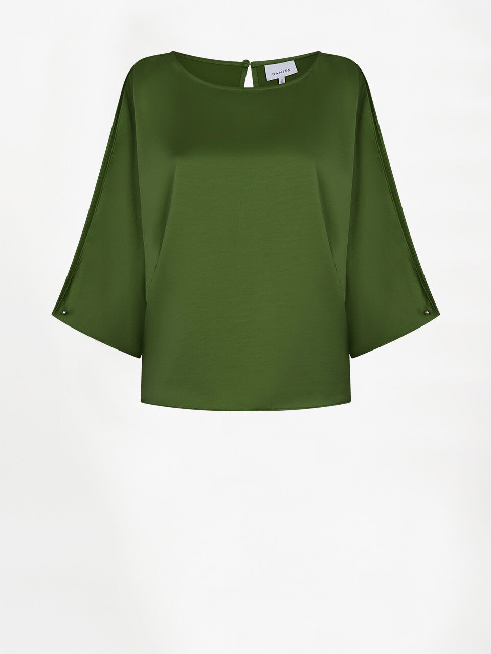 Risette Flowing  Satin Top - Mocha Mouse